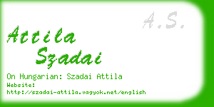 attila szadai business card